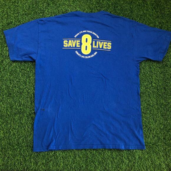 Men’s Blue Colorado ‘Donate Life’ Basketball Graphic Tee - Picture 2 of 3